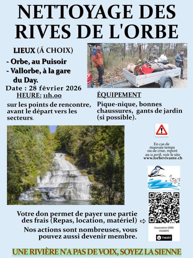 affiche ramassage dechets fevrier 2026